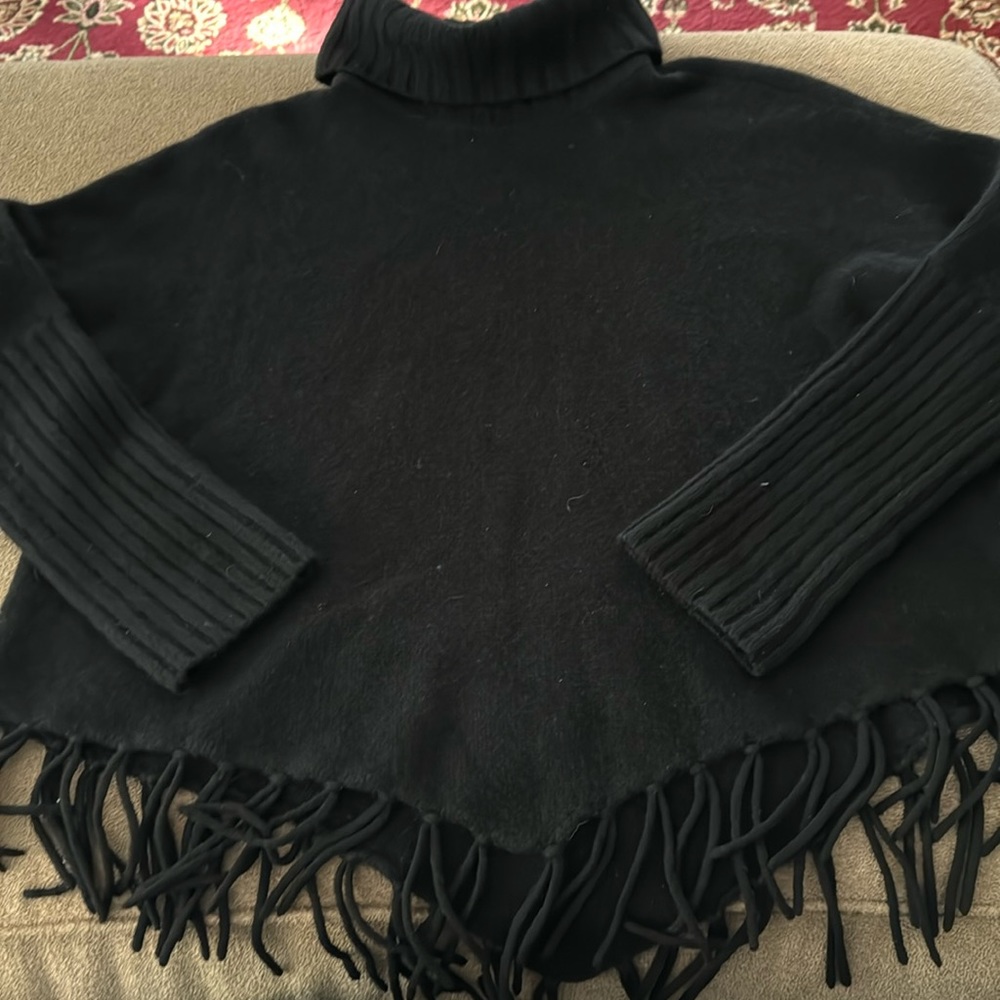 Lily Stanhope Wool Blend Black Sweater Size Petite Small (TD)
